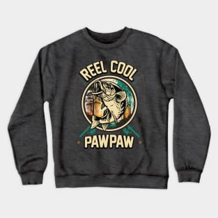 Reel Cool Pawpaw Fishing Gift Crewneck Sweatshirt